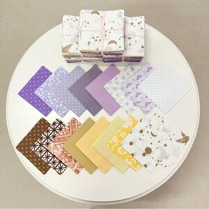 150pcs Moonchild pre cut charm pack 5" squares 100% cotton fabric quilt